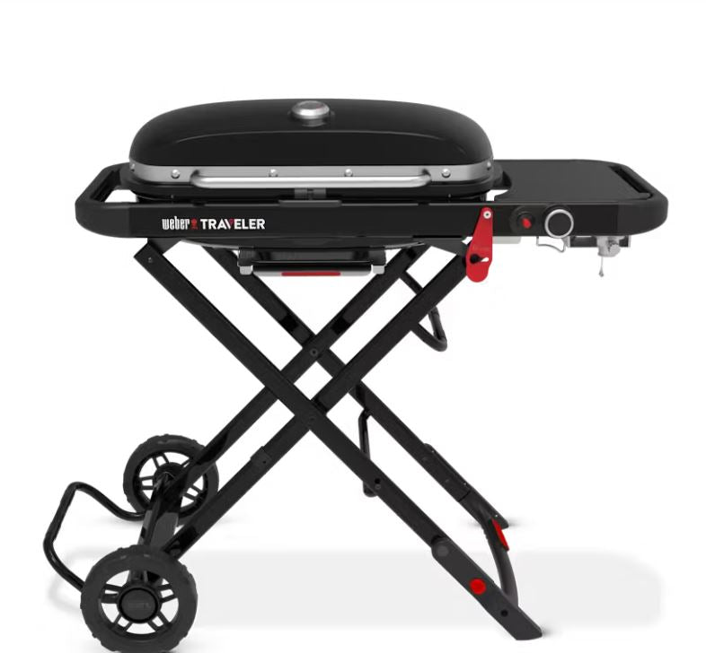 Weber Traveler Gas Grill Barbecue with Travel Cart 2026 Model