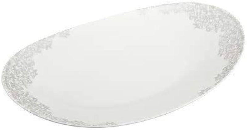 Denby Monsoon Filigree Silver Small Oval Dish