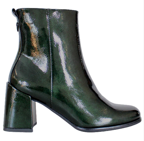 Marco Tozzi Ladies Ankle Boots 25327-41 in Forest Patent