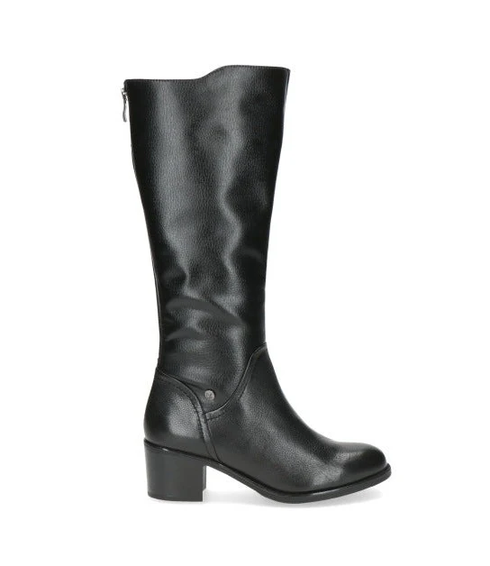 Caprice Ladies Knee High Boots 25550 43 in Black Nappa