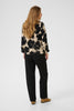 Culture Ladies CUrachel Shirt Black/Offwhite Flower, Rachel