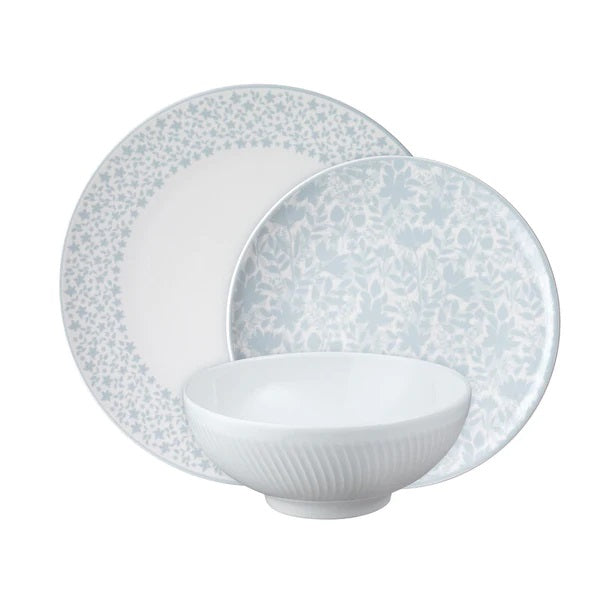 Denby Porcelain Constance 12 Piece Tableware Set