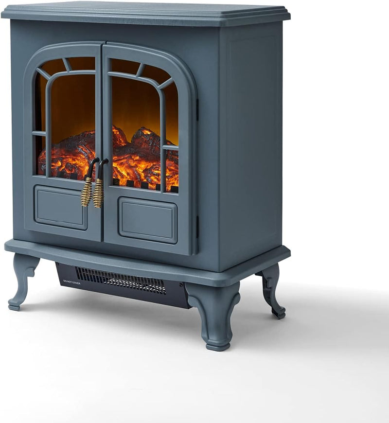 Warmlite Wl46019g Wingham electric Fireplace Heater 2 Door Grey