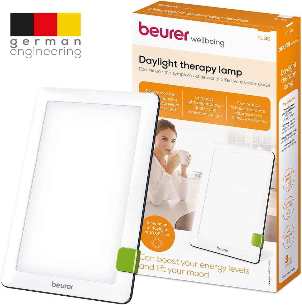 Beurer TL30 Ultra Portable Daylight Lamp, Combat Seasonal Affective Di