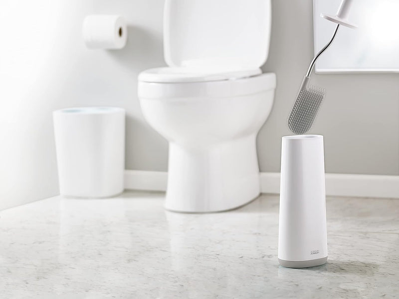 Joseph Joseph Bathroom Flex Plus Smart Toilet Brush with Storage Bay White/Grey 70515
