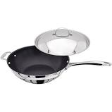 Stellar 7000 Stainless Steel 30cm Non Stick Wok With Lid