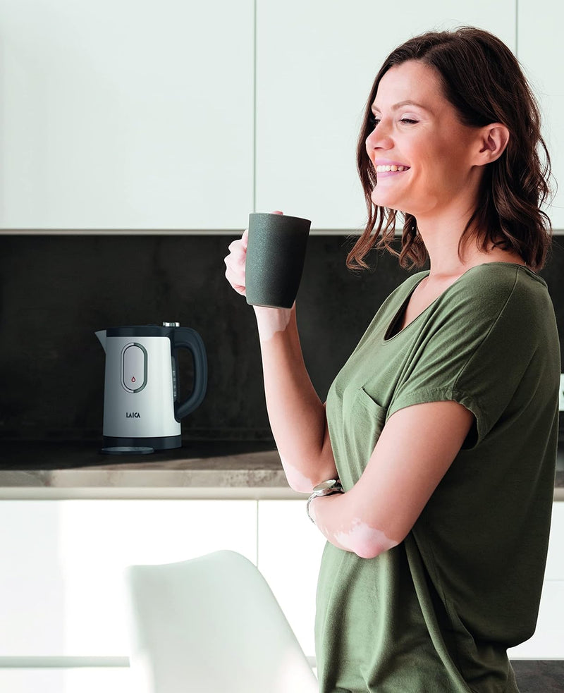 LAICA Dual Flo Electric Kettle One Cup Fast Boil Capacity 1.5 L