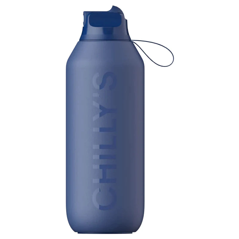 Chillys Bottle Series 2 Flip 500ml Reusable Bottle Whale Blue in