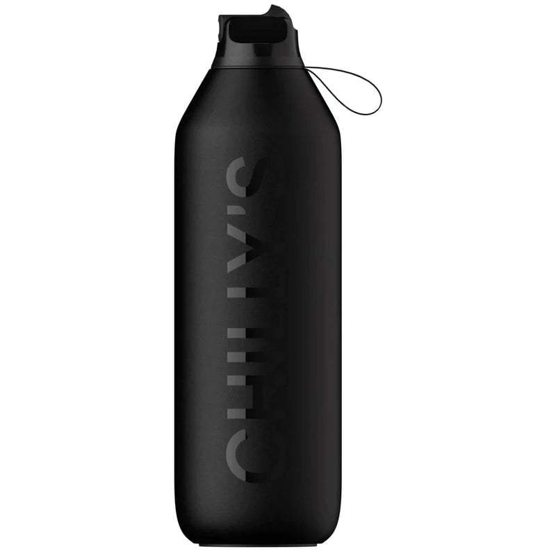 Chillys Bottle Series 2 Flip 1l Reusable Bottle Black