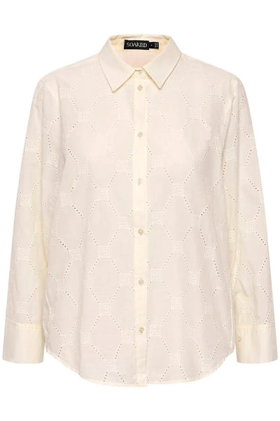 Soaked Womens SLWillie Shirt LS - Whisper White
