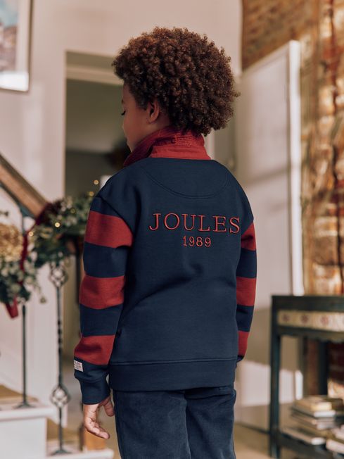 Joules Boys Try Navy Rugby Sweatshirt