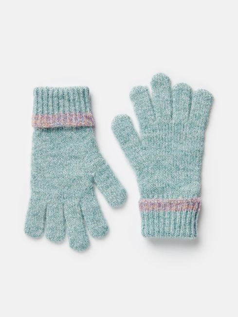 Joules Children’s Beatrice Blue Knitted Gloves