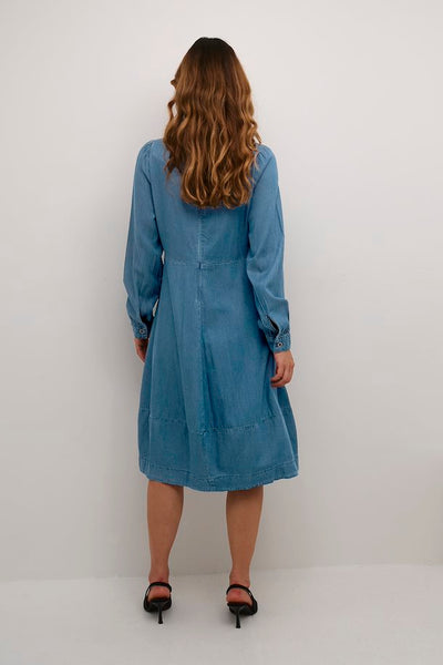 Culture Women’s CUarpa Antoinett Dress in Dark Blue Wash