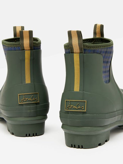 Joules Womens Foxton Wellibobs Green Neoprene Lined Ankle Wellies