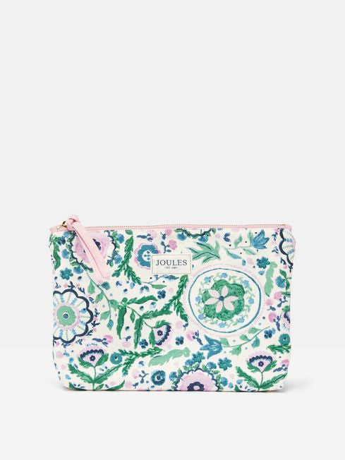 Joules CarryWell Floral Zip Pouch