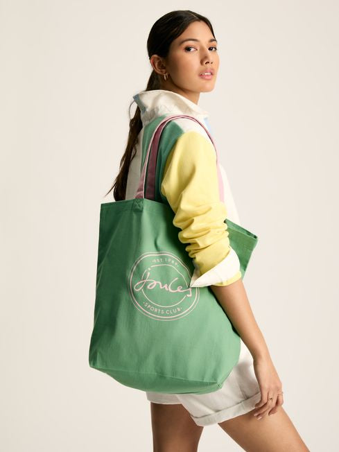Joules Courtside Green Tote Bag
