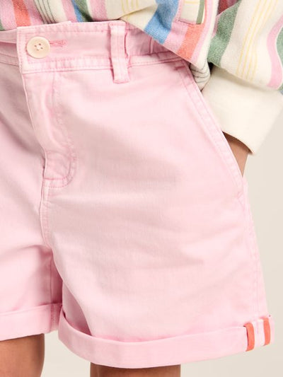 Joules Girls Shoreham Pink Chino Shorts