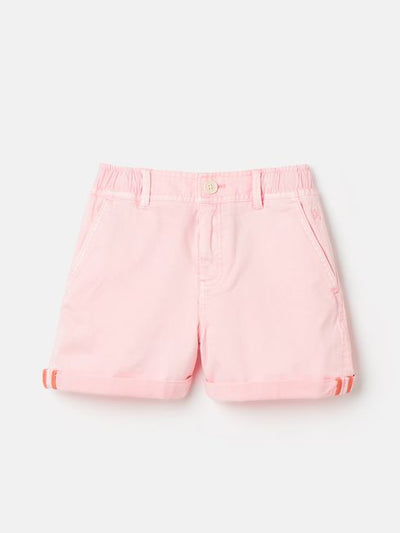 Joules Girls Shoreham Pink Chino Shorts