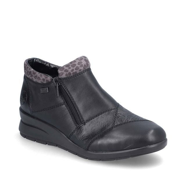 Rieker Womens L4881-01 Ankle Boots - Black