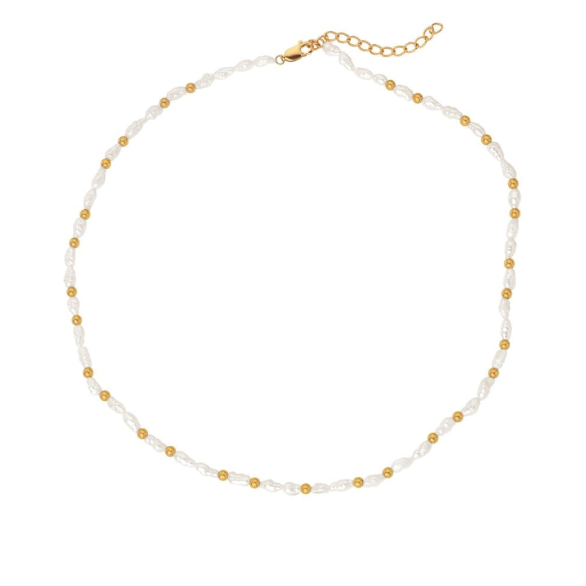 Hot Diamonds Calm Pearl Necklace 18ct gold plate – Jacksons of