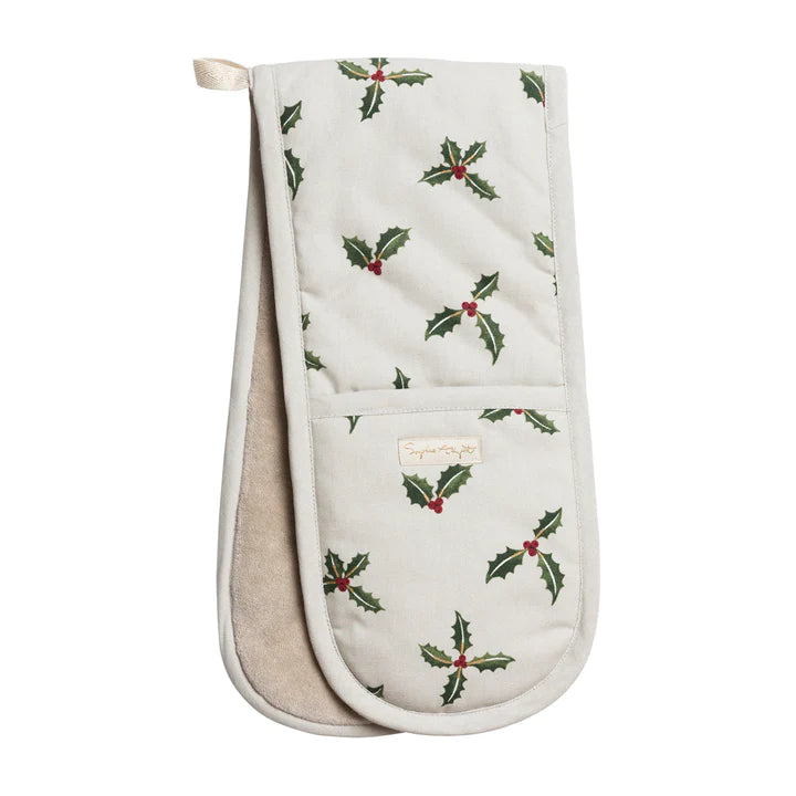 Sophie Alport Holly & Berry Double Oven Glove