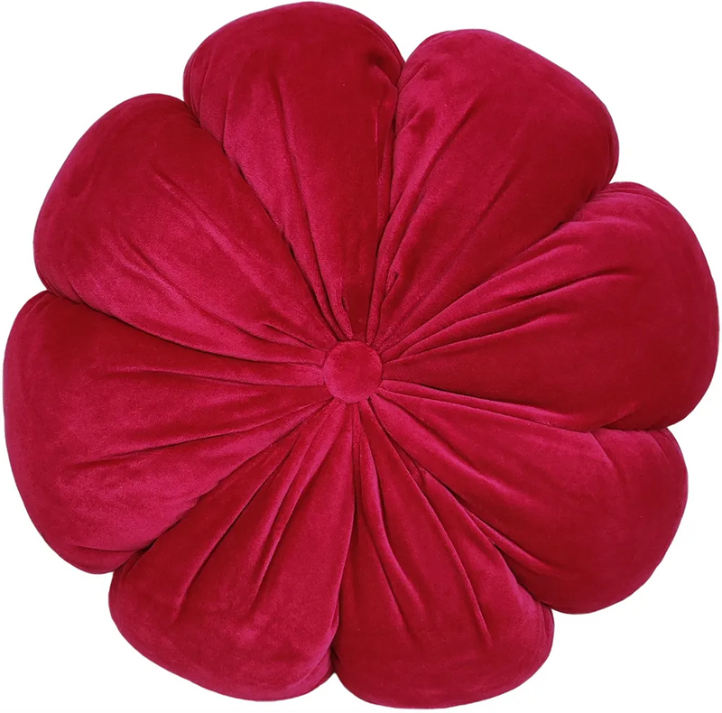 Malini Floral Shaped Cushion Fleur Sangria - pink