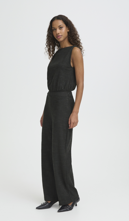 Ichi Ladies Jumpsuit IHKate Gleam in black Kate – Jacksons of
