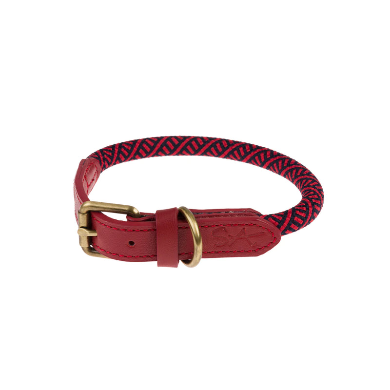 Sophie Allport Red Small Rope Collar (25cm to 33cm)