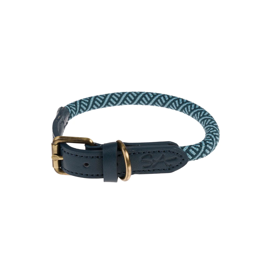 Sophie Allport Teal Small Rope Collar (25cm to 33cm) – Jacksons of