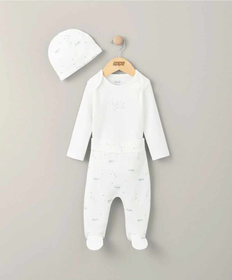 My First Outfit Set (3 Piece) - Whale Mamas & Papas