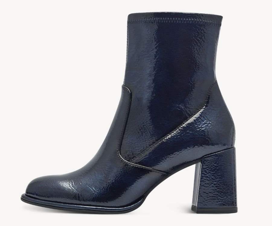 Ladies Boots Navy Patent Ankle Boots Kate Appleby Ladies Dressy