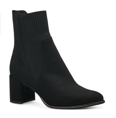 Marco Tozzi Ladies Ankle Sock Boots 25392-41 Black