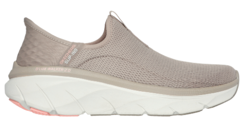 Skechers Ladies D'Lux Walker Happy Step in Taupe Coral