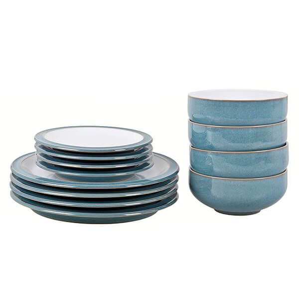 Denby Azure 12 Piece Tableware Set Jacksons of Saintfield