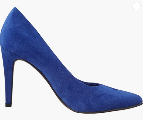Marco Tozzi Ladies High Heeled Court, 22422-20, in Royal suede