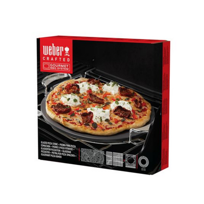 Weber Crafted Gourmet BBQ System Glazed Pizza Stone 8861