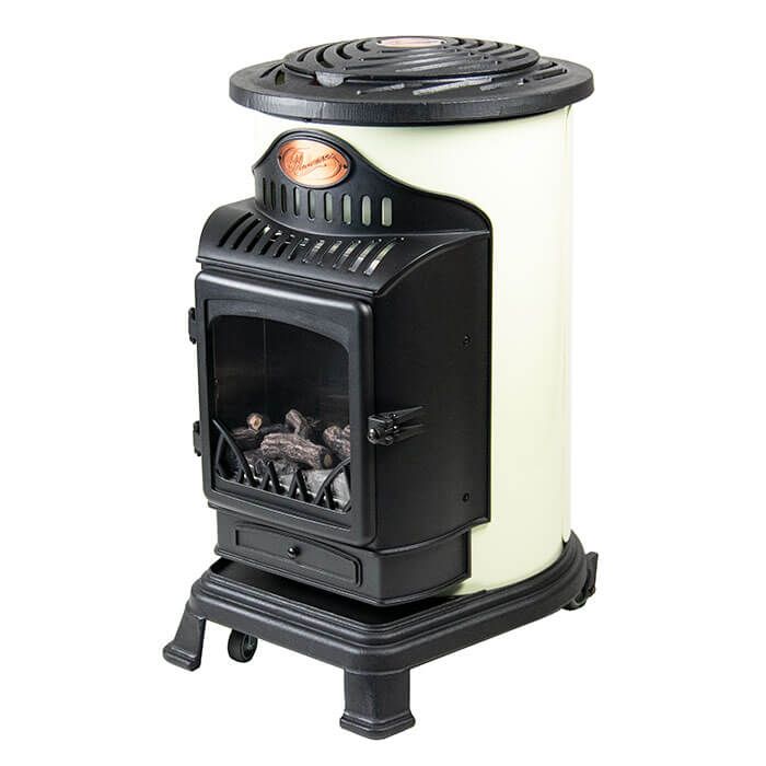 Provence Portable Gas Heater Cream Real Flame Effect Calor Gas - Northern Ireland ONLY Collection or Delivery