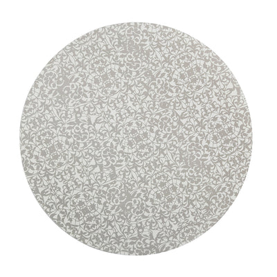 Denby Monsoon Filigree Silver Round Placemats 4 Pack