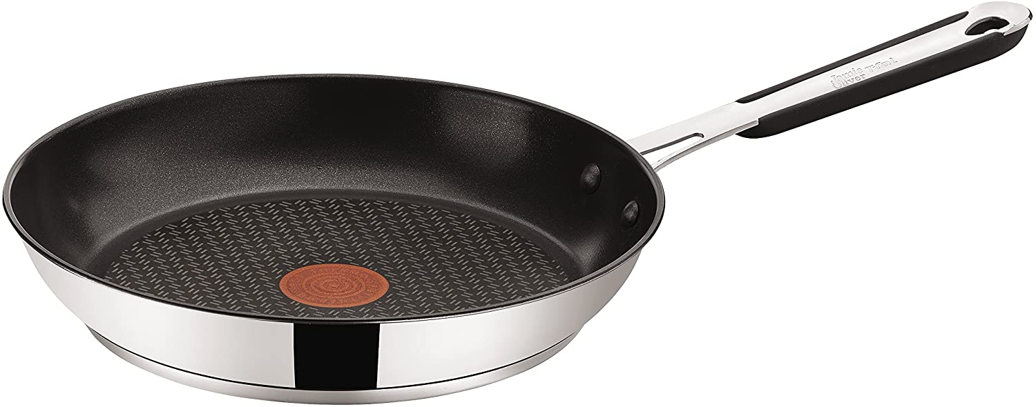 Tefal Jamie Oliver 25cm Saute Pan & Lid Stainless Steel All Hobs