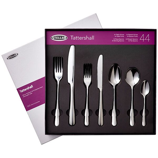 Stellar Tattershall Stainless Steel 44 Piece Cutlery Gift Box Set BC58