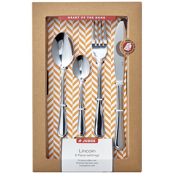 Judge Lincoln 24-Piece Gift Box Set Cutlery Set CE50