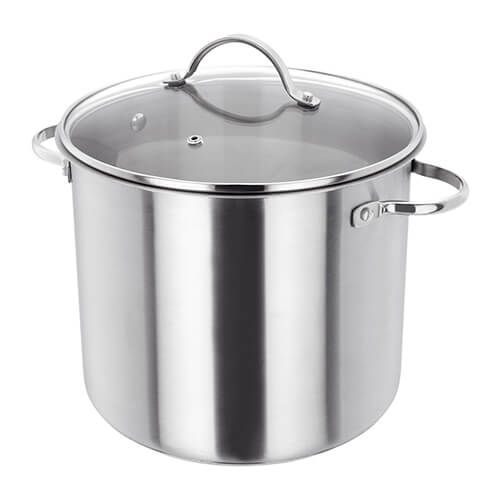 Judge 24cm Glass Lid Stockpot, 8.5 Litre, Induction Ready, Oven Safe