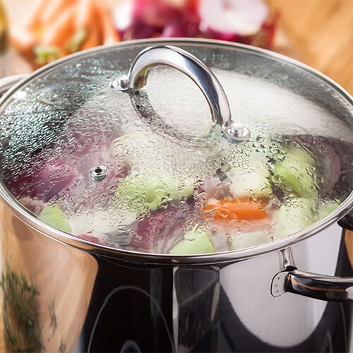 Judge 24cm Stainless Steel Stockpot With Vented Glass Lid PP82
