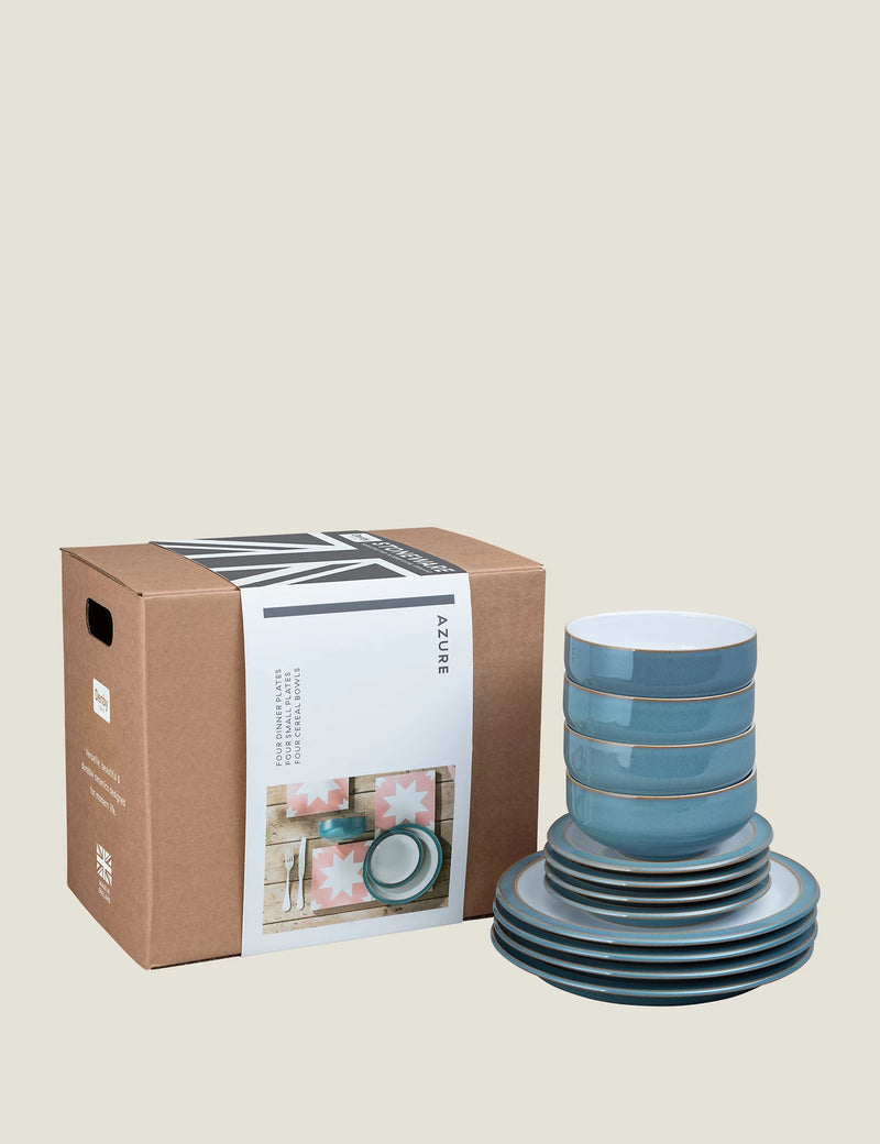Denby Azure 12 Piece Tableware Set