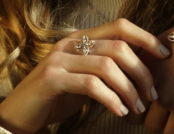 Belleek Designer Jewellery Quart Ring