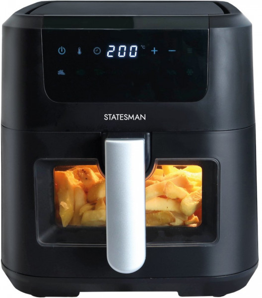Statesman Digital Air Fryer 5 Litre, 8 Pre Set Cooking Programmes, Black SKAF05015BK