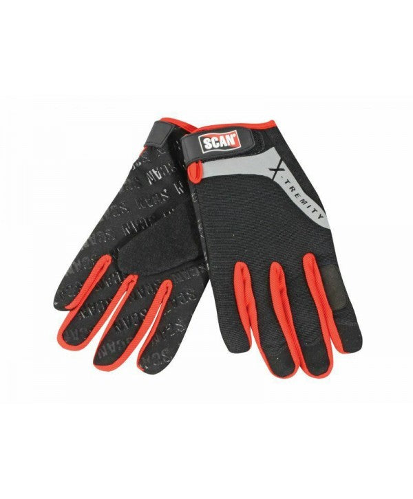 Scan Work Gloves Silicone Grip Size Large L