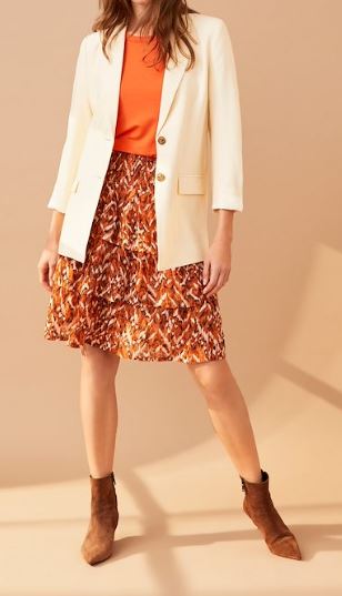 Part Two Womens Dorris Skirt - Sunburn Texture Print
