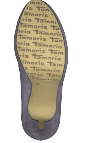 Tamaris Ladies High Heeled Platform Court Shoe - Lavender