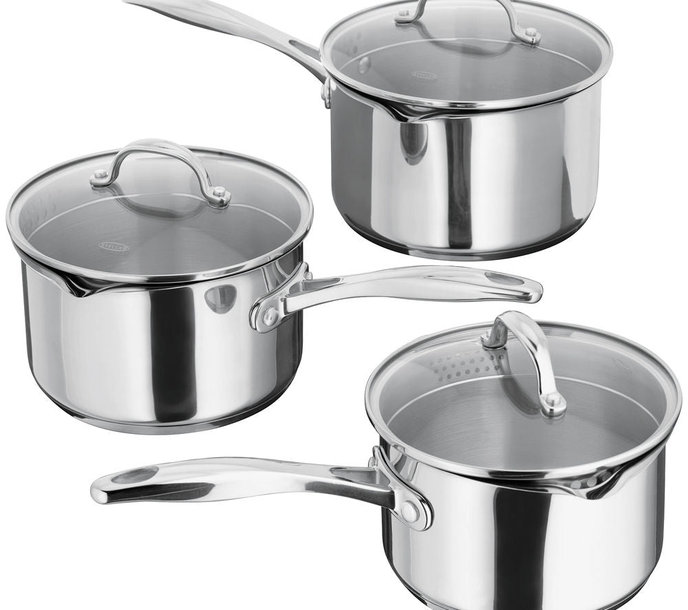 Stellar 7000 8-Piece Stainless Steel Pan Set & Reviews